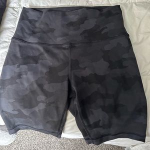 Size 8 Lululemon bike shorts (perfect condition, never worn)